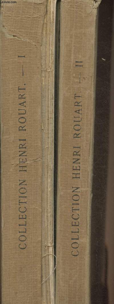 Catalogues de vente de la collection Henri Rouat- 1re et 2me vente (2 volumes)