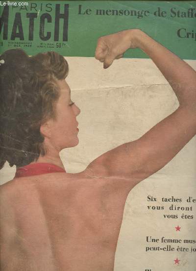 Paris Match n28- 1er Octobre 1949