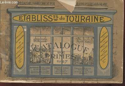 Catalogue de primes 1927- Etablissements de Touraine
