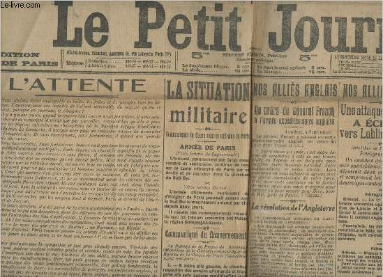 Le petit journal n18881,62me anne-Dimanche 6 septembre 1914 (dition de Paris)-