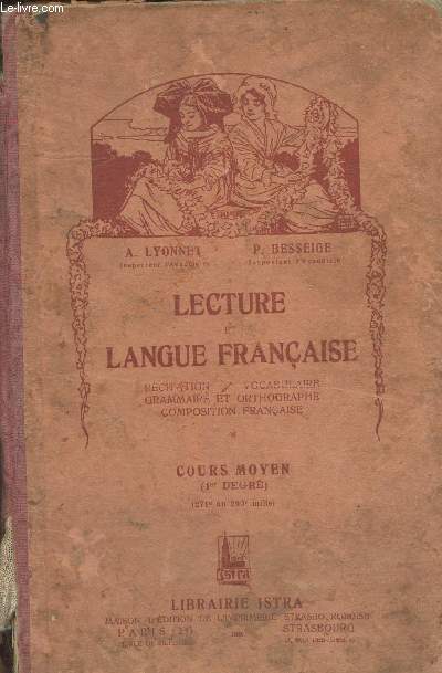 Lecture et langue franaise Cours moyen 1er degr