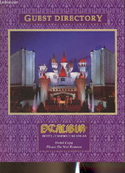 Excalibur hotel/casino Las Vegas- Guest Directory