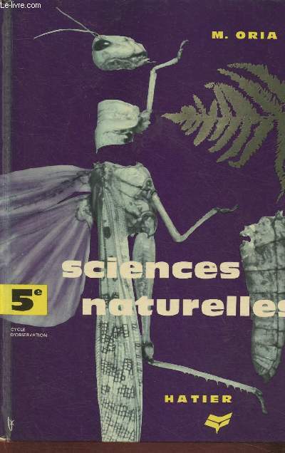 Sciences naturelles 5e- Botanique, zoologie