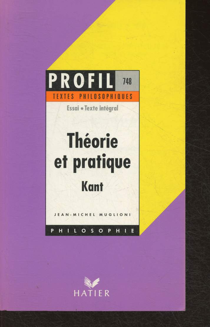 Thorie et pratique- Traduction originale