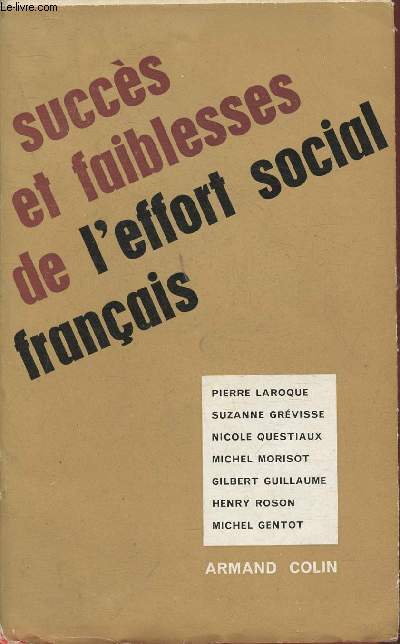 Succs et faiblesses de l'effort social Franais