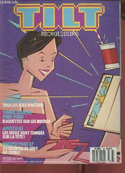 Tilt microloisirs n38- Janvier 1987-Sommaire: Plus de quarante logiciels de jeu- Montage vido- De la culture et du jeu- Ventes, achats- actualit e micro-informatique- L'Apple II GS en question- Combats de chefs- etc.