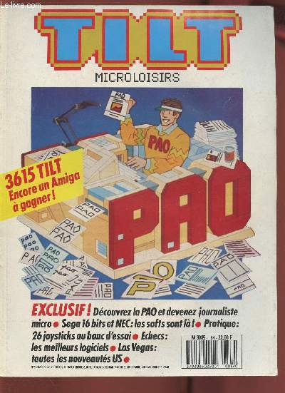 Tilt microloisirs n64- Mars 1989-Sommaire: Cosmic Pirate, un jeu de stratgie- Notre envoy spcial au CES de Las Vegas- Dragon's lair sur Amiga- Quel est le meilleur Joystick- Le jeux d'checs inspirent beaucoup- Les portes du temps- La PAO ou comment r