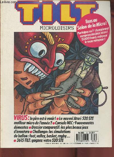 Tilt microloisirs n70-Ocotbre 1989-Sommaire: Sword of Twilight innove- Le test complet de l'Atari ste- du punch avec Final Blow- La ralisation impeccable de Xenon II- Console NEC: 9 nouveauts dmentes- Dossier comparatif: les plus beaux jeux d'aventure