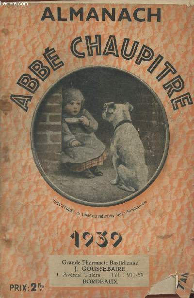 Almanach Abb Chaupitre 1939