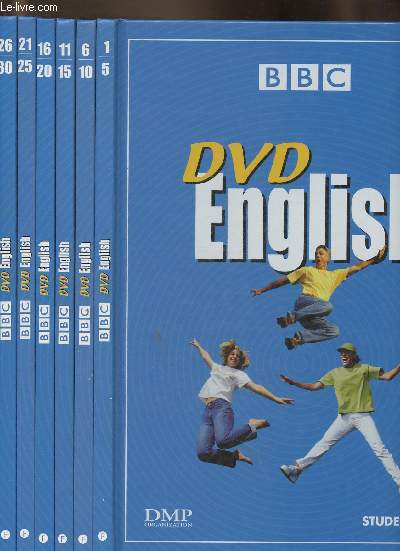 Lot de 6 volumes + 16 DVD/DVD English student books units 1  30