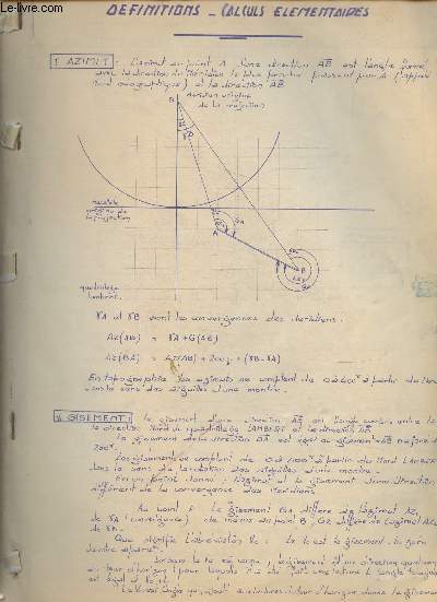 Lot de notes, cours de maths