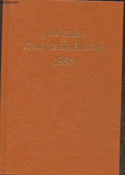 Annuaire des Tmoins de Jhovah 1986