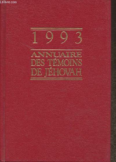 Annuaire des Tmoins de Jhovah 1993
