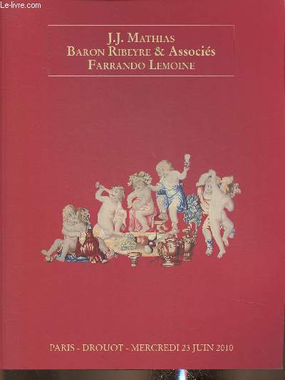Catalogue de vente- Objects de vitrine, Bijoux, Argenterie, Estampes, Dessins- etc- Mercredi 23 juin 2010- Drouot Richelieu