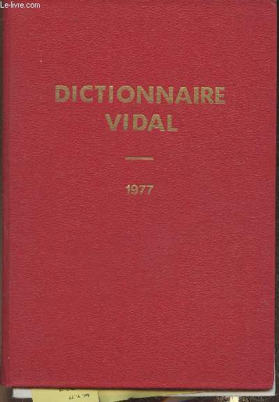Dictionnaire Vidal 1977