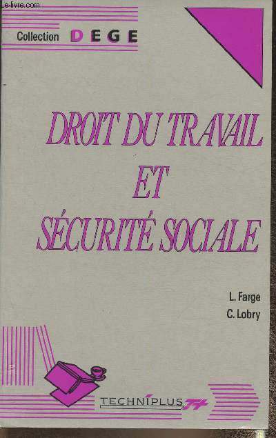 Droit du travail et Scurit sociale