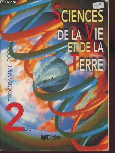 Sciences et vie de la Terre 2de- Programme 2000