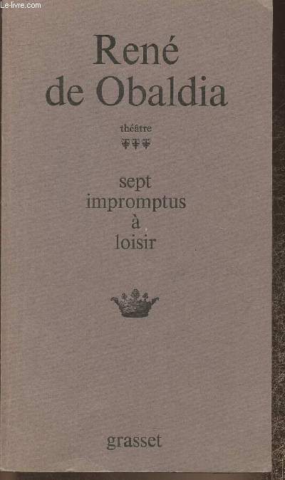 Thtre- Sept impromptus  loisir
