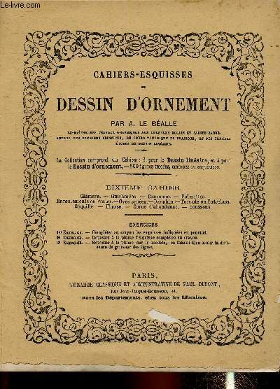 Cahiers-esquisses de Dessin d'ornement. 10me cahier