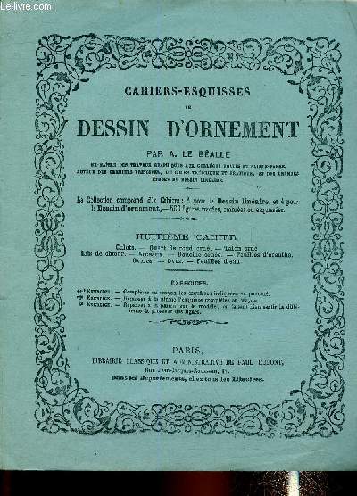 Cahiers-esquisses de Dessin d'ornement. 8ème cahier