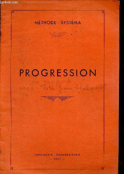 Progression (leons d'anglais)