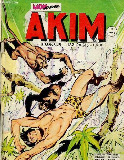 Akim n°377, avril 1975 : Akim, le roi de la jungle - Taroïo