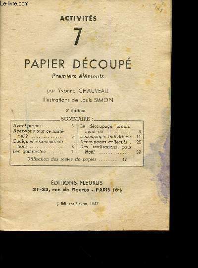 Papier dcoup (Collection 