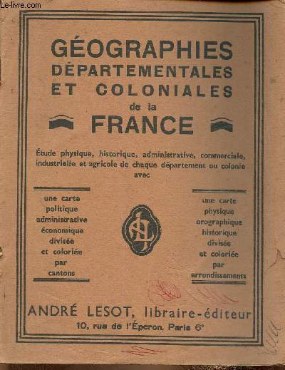 Gographies dpartementales et coloniales de la France. Dpartement de la Gironde