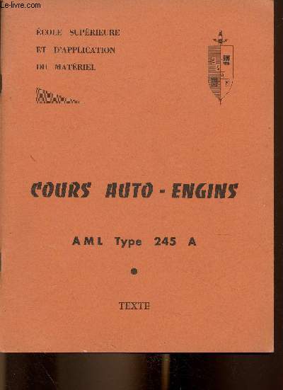 Cours Auto-engins AML Type 245 A