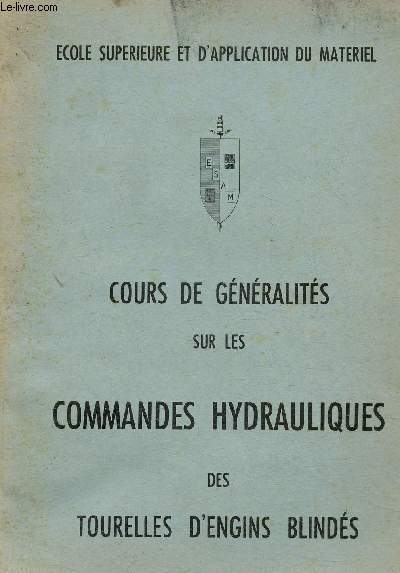 Cours de gnralits sur les commandes hydrauliques des tourelles des engins blinds