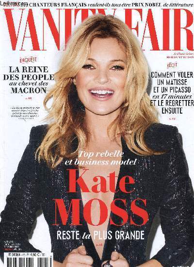 Vanity Fair n45 avril 2017 : Kate Moss reste la plus grande, par Sylvie Bommel - La conseillre des Macron : 