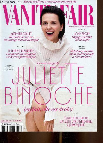 Vanity Fair n58 juin 2018 : Le vrai visage de Juliette Binoche, par Grard Lefort - Friture sur les ondes : Mathieu Gallet (Radio France), par Sophie des Dserts - Accors et dsaccords : Joo Gilberto, par Vronique Mortaigne - etc