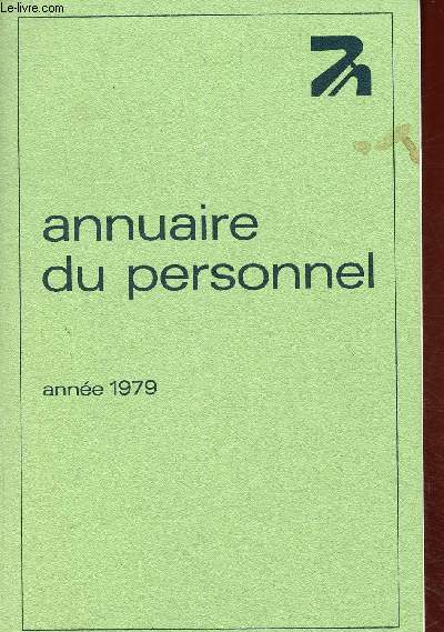 Annuaire du personnel. Anne 1979