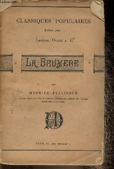 La Bruyre (Collection des Classiques Populaires)