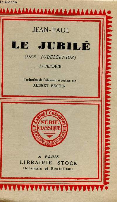 Le Jubil (Der Jubelsenior). Appendice