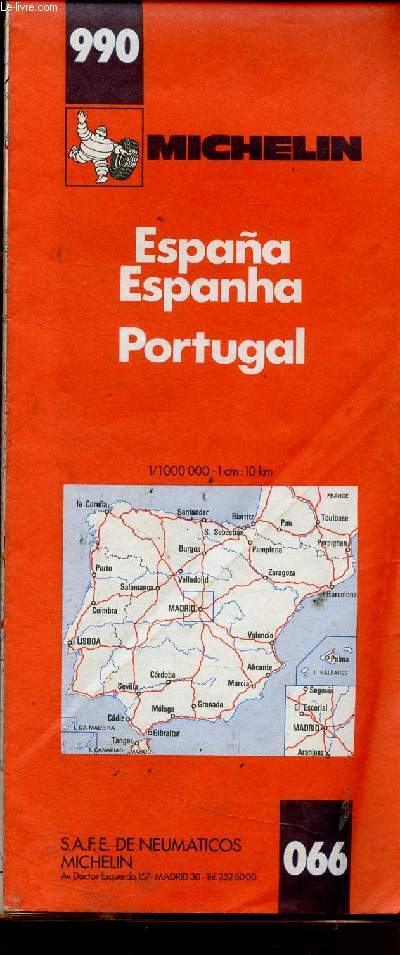 Espagne (Spain) - Portugal. 990. 1/100000