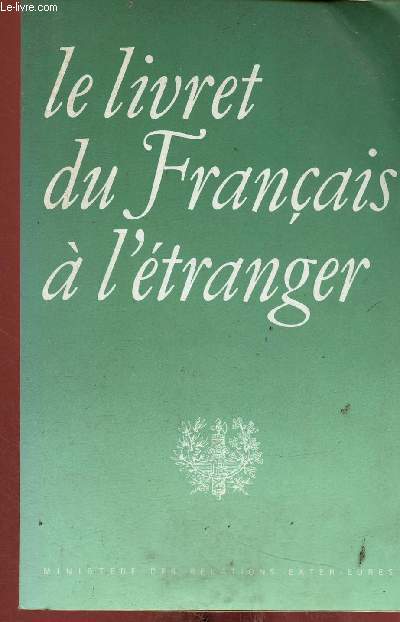 Le livret du Franais  l'tranger