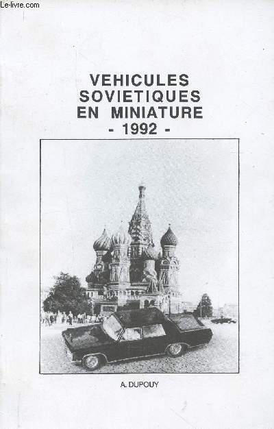 Véhicules soviétiques en miniature 1992