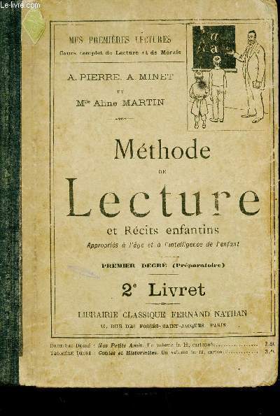 Mthode de Lecture et Rcits enfantins. Premier degr (Prparatoire). 2e Livret (Collection 