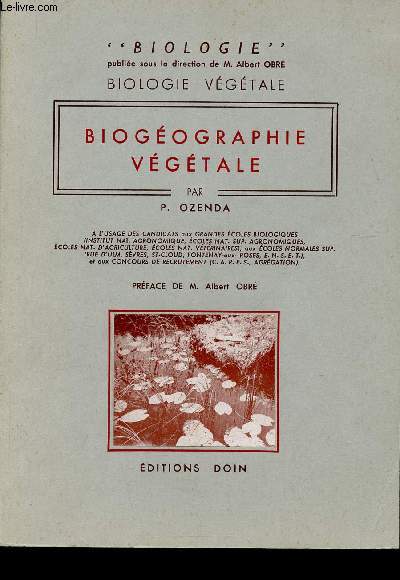 Biogographie vgtale (Collection 
