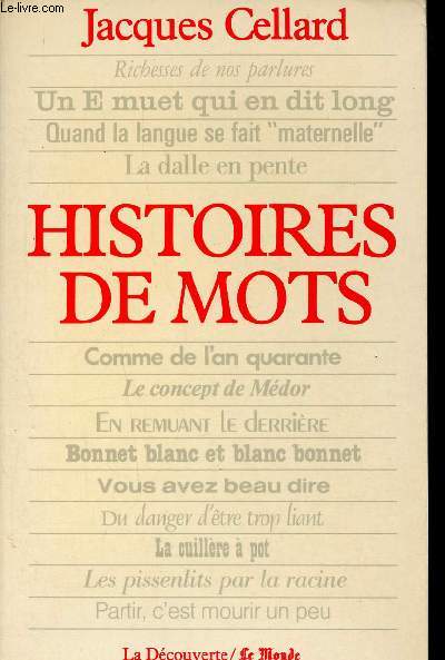 Histoires de mots