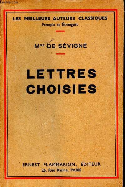 Lettres choisies (Collection 