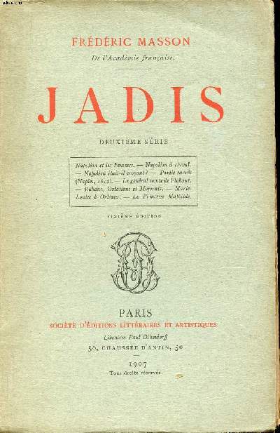 Jadis deuxime srie 6 dition