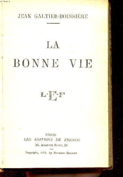 La bonne vie