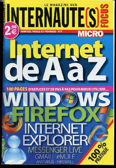 Le magazine des internautes N9 Internet de A  Z Windows Firefox