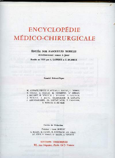 Encyclopdie mdico-chirurgicale Tome 2 Ophtalmologie