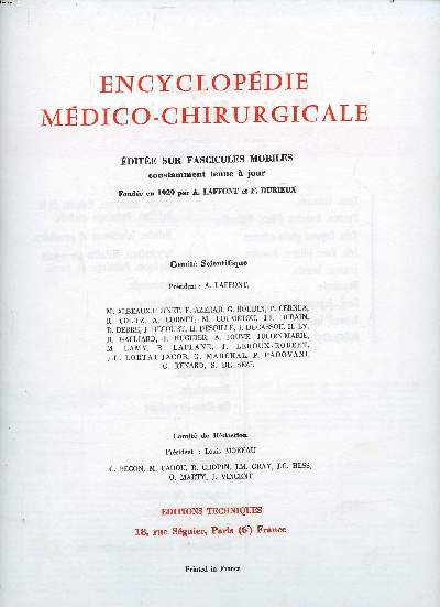 Encyclopdie mdico-chirurgicale Tome 5 Ophtalmologie