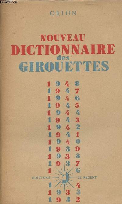 Nouveau dictionnaire des girouettes prcd de l'oubli en politique