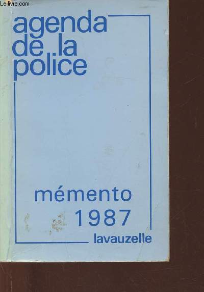Agenda de la police 1987