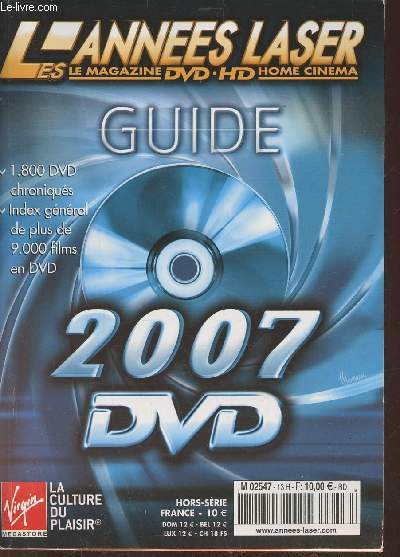 Hors srie dvd- 2007 - le magazine du dvd et du hd home cinema - catalogue le guide des sries en dvd 2007
